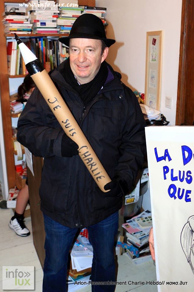 Photos du Rassemblement Charlie Hebdo à Arlon