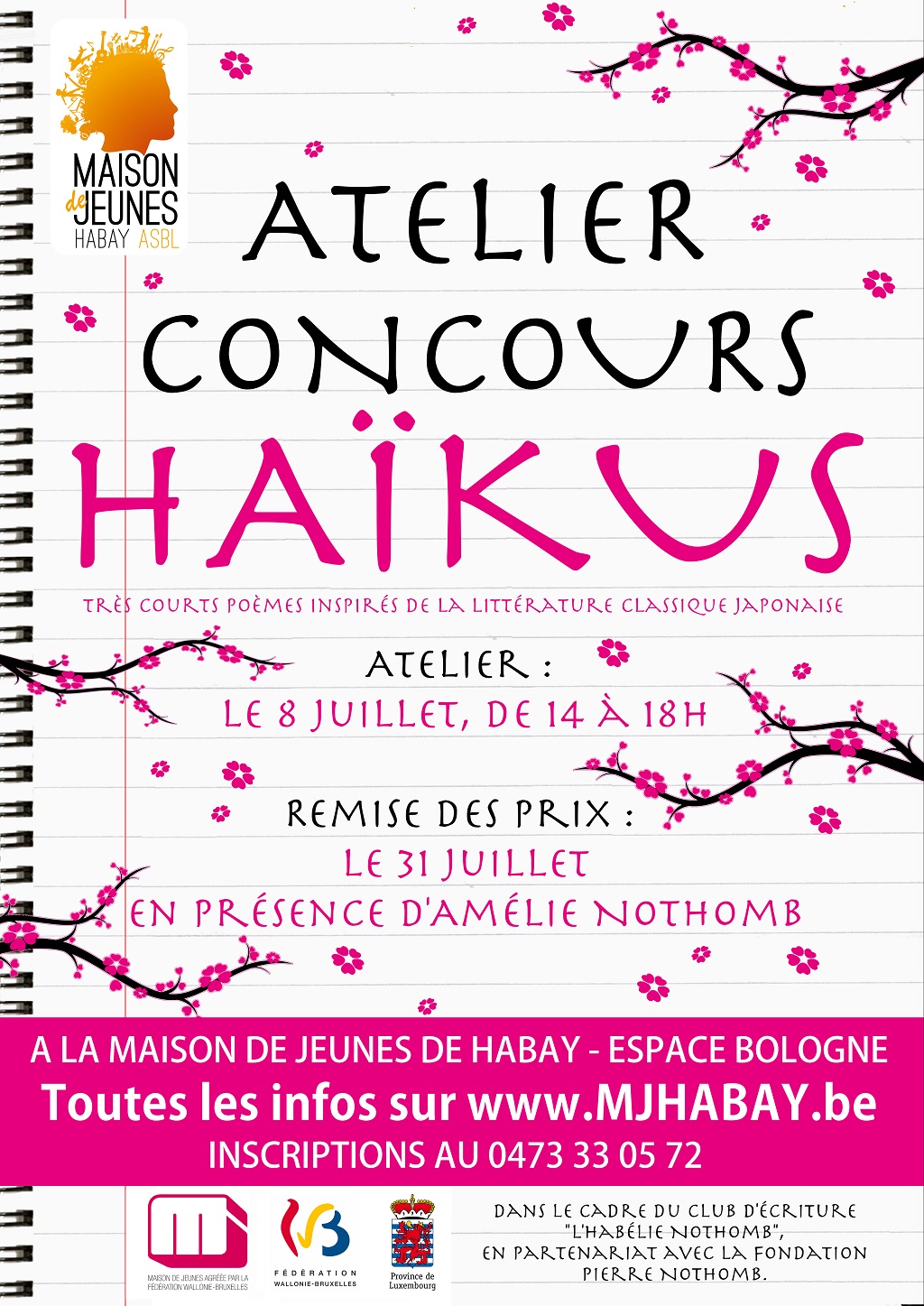 ATELIER et CONCOURS HAIKUSDE à Habay