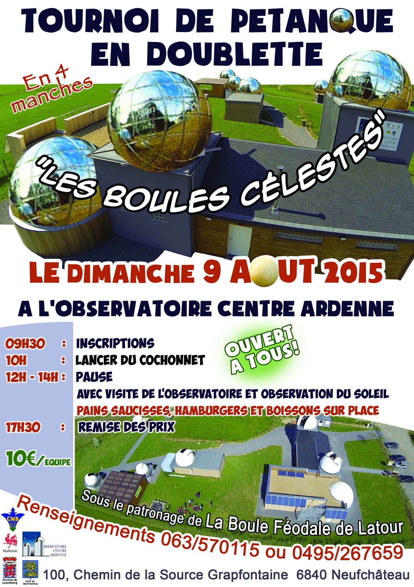 Neufchateau : tournoi de pétanque