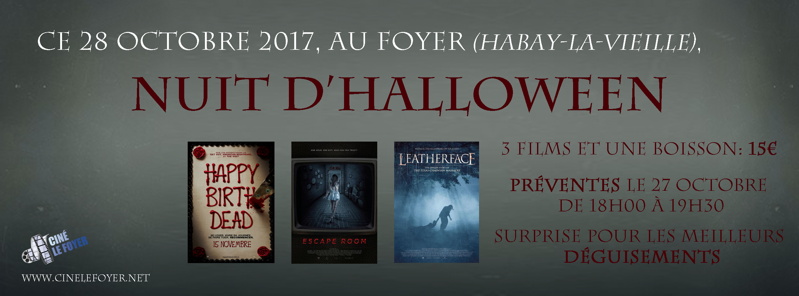 Nuit Halloween au cinéma 2017