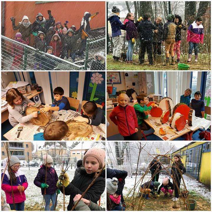 l’école du Galgenberg avant le projet “Ose le vert recrée ta cour”