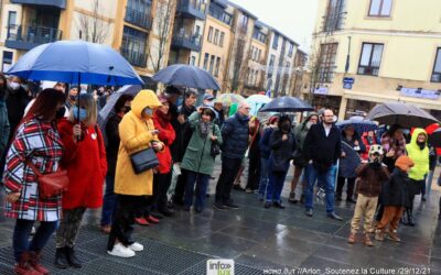 ARLON, photos de la manifestation  pour soutenir la culture ET LES CINÉMAS contre les mesures du Codeco