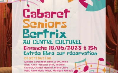 BERTRIX > CENTRE CULTUREL > CABARET SENIOR