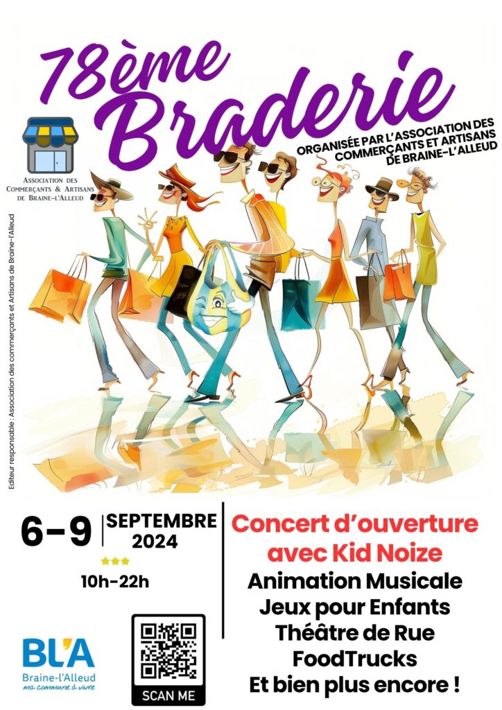 La 78ème Braderie de Braine-l'Alleud : Un rendez-vous incontournable pour les amateurs de bonnes affaires en 2024.