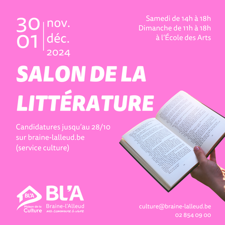 Le Salon de la Littérature de Braine-l'Alleud : un rendez-vous culturel à ne pas manquer !