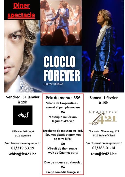 Waterloo > Braine-l'Alleud > Concert > CloClo Forever